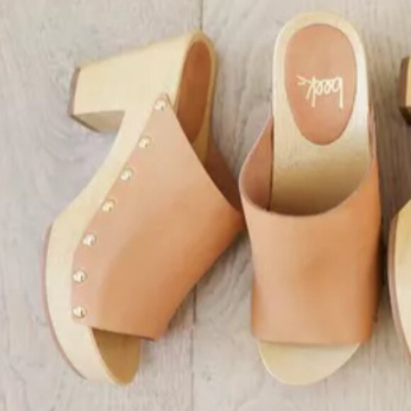 NEW BEEK BEEK Made In Brazil Leather Peacock Heels in Honey 925 7t3 - Picture 4 of 7